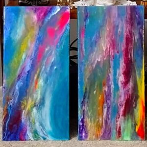Fluid art acrylic paintings 2.